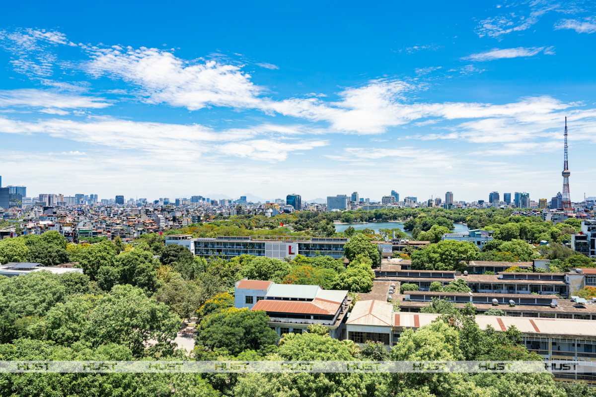 “Trái tim Bách khoa” ngày nay, nhìn từ trên cao.