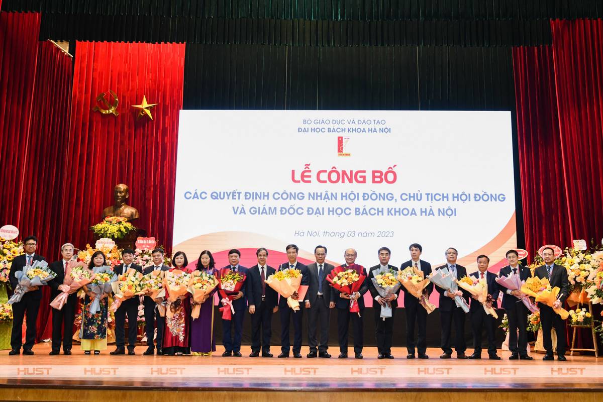 Lễ công bố Quyết định chuyển Trường ĐHBK Hà Nội thành Đại học Bách khoa Hà Nội, 17/3/2023.